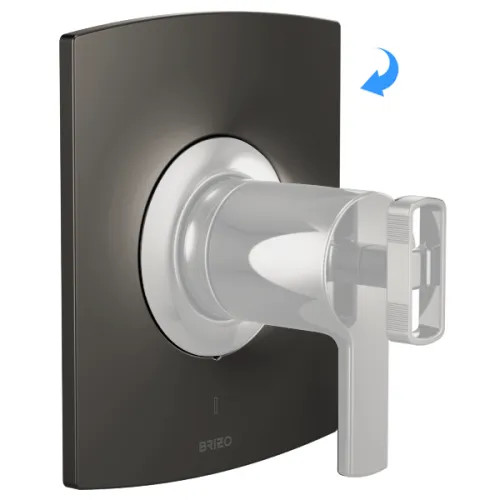 Brizo Kintsu Escutcheon, Brilliance Black Onyx - RP101583BNX