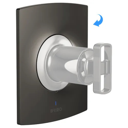 Brizo Kintsu Escutcheon, Brilliance Black Onyx - RP101593BNX