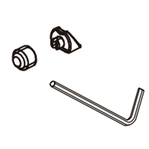 Brizo Kintsu Set Screw, Cover, and Wrench for Single-Handle Lavatory Faucet, Brilliance Luxe Gold - RP101412GL