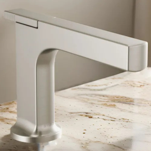 Brizo Kintsu Single-Handle Deck-Mount Lavatory Faucet, 1.2 GPM, Brilliance Luxe Nickel - 65006LF-NK-ECO