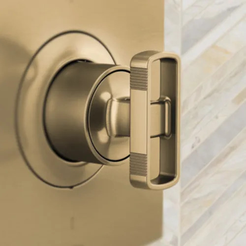 Brizo Kintsu Thermostatic Valve Trim Knob Handle Kit, Brilliance Luxe Gold - HK6606-GL