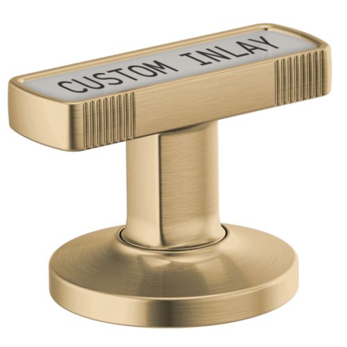 Brizo Kintsu Widespread Lavatory Knob with Custom Inlay Handle Kit, Brilliance Luxe Gold - HI5306-GL