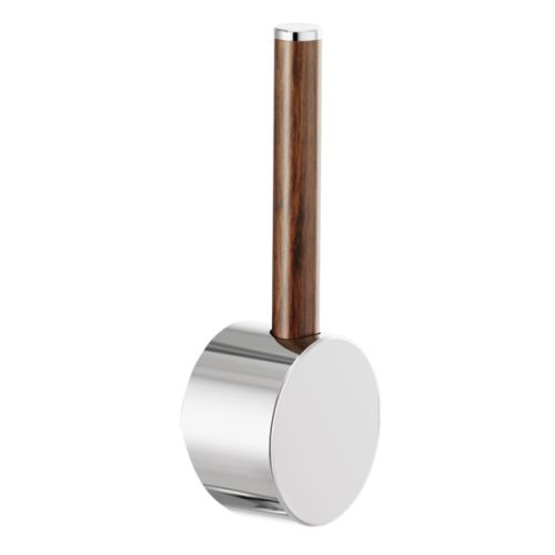 Brizo Odin Bar Faucet Lever Handle Kit for 61065LF and 61075LF, ADA-Compliant, Polished Chrome/ Wood - HLB177-PCWD