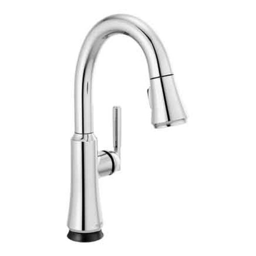Delta Coranto Touch2O Single Handle Pull-Down Bar/Prep Faucet, Chrome - 9979T-DST