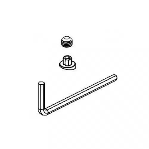 Delta RP101447PC Trillian Handle Set Screw, Button Cover, and Allen Wrench - Chrome