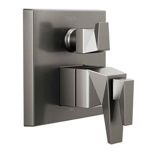 Delta T27T843-KS Trillian TempAssure Valve Only Trim with 3-Setting Diverter, Black Stainless