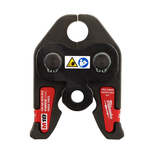 Milwaukee 3/4" PEX Crimp (F1807 & F2159) Jaw for M18 FORCE LOGIC Press Tools - 49-16-2653C