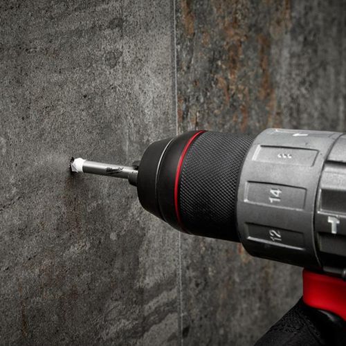 Milwaukee 5/16" Carbide Tipped Drill Bit with 3/16" Round Shank for Drilling Natural Stone, Granite, Slate, Ceramic and Glass Tiles - 48-20-8993 