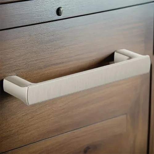 Brizo Kintsu 4" Drawer Pull with Mounting Hardware, Metal, Brilliance Luxe Nickel - 699106-NK