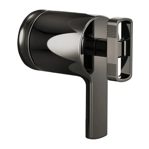Brizo Kintsu Knob Handle Kit for Thermostatic Valve Trim, Brilliance Black Onyx - HK6006-BNX