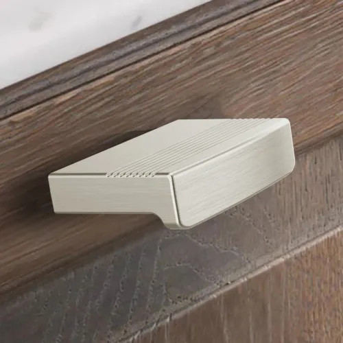 Brizo Kintsu Rectangular Metal Bin Knob, Brilliance Luxe Nickel - 699207-NK