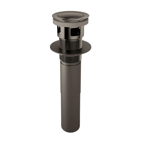 Brizo Push Button Pop-Up Lavatory Drain With Overflow, Brilliance Black Onyx - (RP81628BNX)