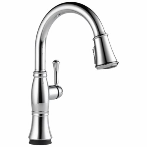 Delta Cassidy Single-Handle Pull-Down Lumicoat Chrome Kitchen Faucet, 1.8 GPM, Lever Handle, Diamond Seal Technology, Touch2O, ShieldSpray - 9197T-PR-DST