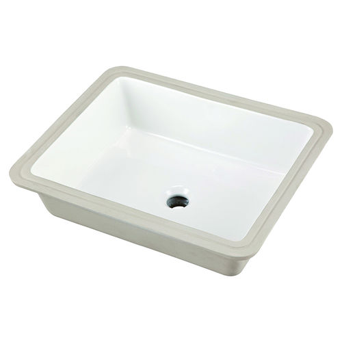 Gerber Wicker Park Rectangular Undermount Bathroom Sink, 19-5/8" x 15-1/2", White - 12-791 