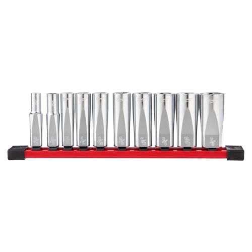 Milwaukee 10-Piece 3/8" Drive Deep Well Socket Set - SAE - 48-22-9405 