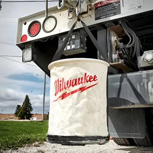 Milwaukee No. 6 Canvas Utility Bucket with Swiveling Metal Carabiner - 48-22-8271 