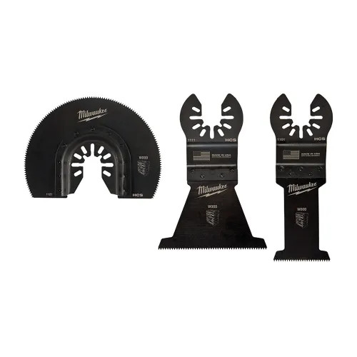 Milwaukee OPEN-LOK 3Pc Wood Cutting Multi-Tool Blade Variety Pack - 49-10-9004 