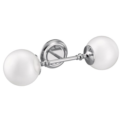 Moen YB0562CH CSI Colinet Two Globe Bath Sconce Light, Chrome