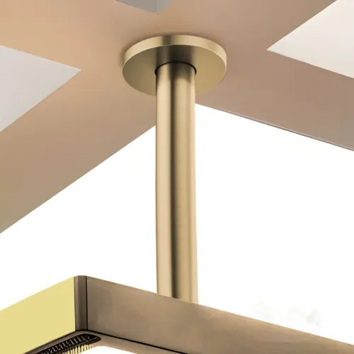 Brizo Kintsu 10" Dual Waterway Shower Arm and Flange, Ceiling Mount, Brilliance Luxe Gold - 83992-10MF-GL