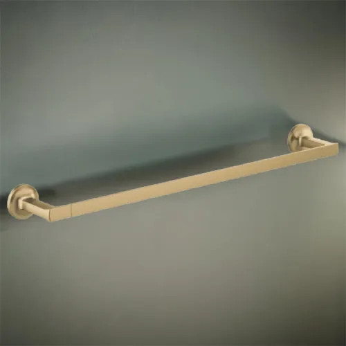 Brizo Kintsu 24" Wall-mounted Towel Bar, Metal Constructed, Brilliance Luxe Gold - 692406-GL