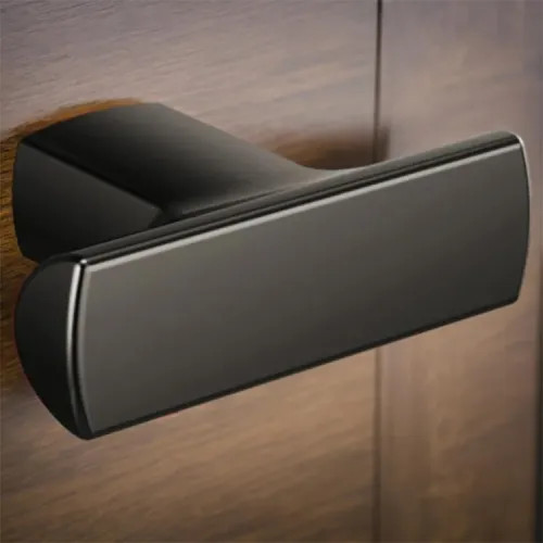 Brizo Kintsu Metal Drawer Knob, Brilliance Black Onyx - 699206-BNX