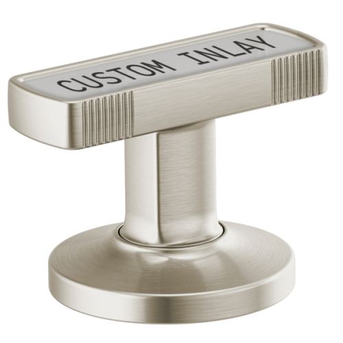 Brizo Kintsu Widespread Lavatory Knob with Custom Inlay Handle Kit, Brilliance Luxe Nickel - HI5306-NK