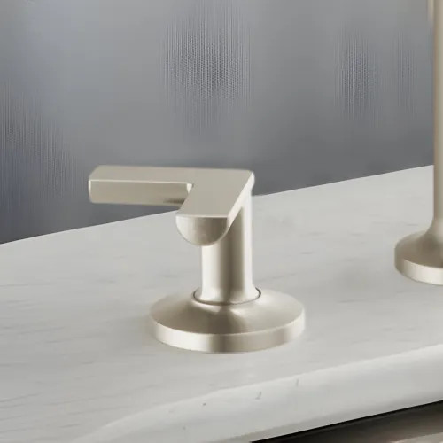 Brizo Metal Cross Handle Kit for Kintsu Widespread Lavatory Faucet, ADA, Brilliance Luxe Nickel - HX5306-NK