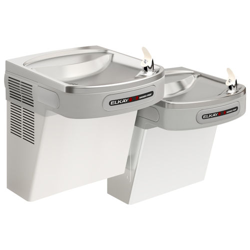 Elkay LZOOSTL8LC Bi-Level Hands-Free Water Cooler - 8 GPH, Filtered, 115v, Light Gray