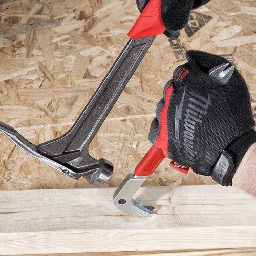 Milwaukee 12" Nail Puller with Dimpler, SHOCKSHIELD Grip, and SMOOTHPULL High-Leverage Head - 48-22-9032 