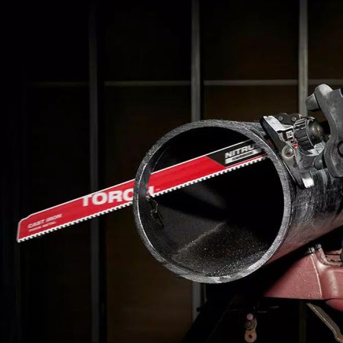 Milwaukee 3-Pack 12" The TORCH with NITRUS CARBIDE SAWZALL Blade with 7 TPI for Cast Iron -  48-00-5363 