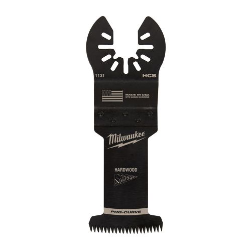Milwaukee 3-Pack OPEN-LOK 1-3/8" HCS Japanese Tooth PRO-CURVE Hardwood Blades for Oscillating Multi-Tools - 49-25-1133 