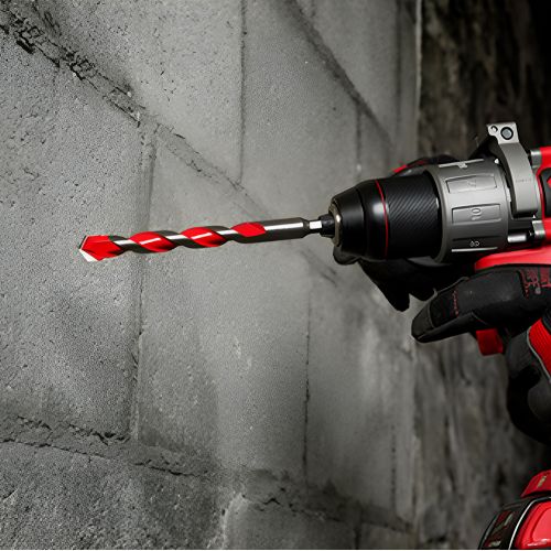 Milwaukee 5/16" x 10" x 12" SHOCKWAVE Impact Duty Carbide Hammer Drill Bit with 5/16" 3-Flat Shank - 48-20-9017