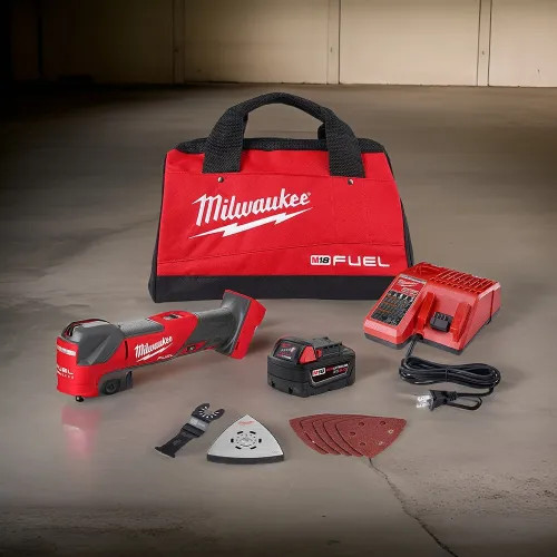 Milwaukee M18 FUEL Cordless Brushless Oscillating Multi-Tool Kit with one 5.0 Ah Battery, Charger and Tool Bag- 2836-21