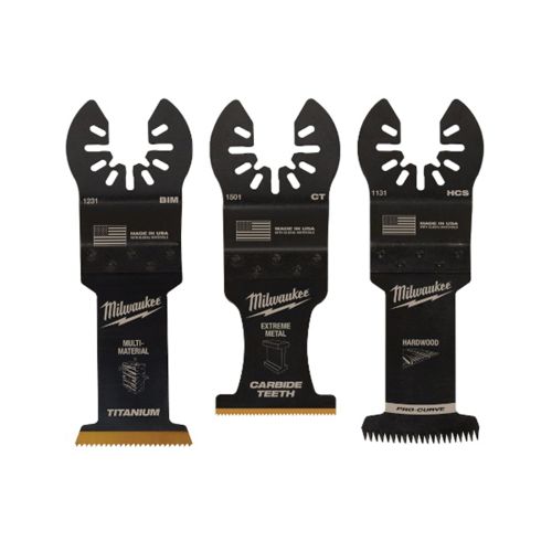 Milwaukee OPEN-LOK 3-Piece Oscillating Multi-Tool All-Purpose Blade Variety Pack - 49-10-9001 