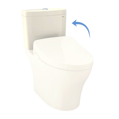 TOTO ST446UMA#12 Aquia IV Dual Flush Toilet Tank, 1.0 And 0.8 GPF, Sedona Beige