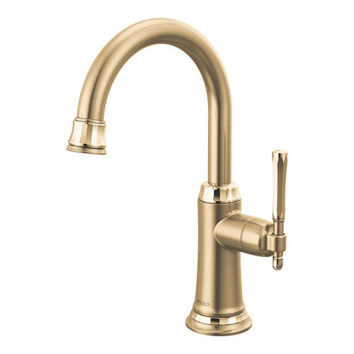 Brizo Tulham One Handle Beverage Faucet, Luxe Gold/Polished Gold - 61358LF-C-GLPG