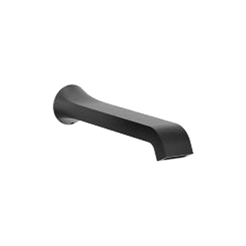 Moen Genta 10in Ultrathin Matte Black Tub Spout, Wall-Mount, Non-Diverter, for MANCIS, MANCXS, or MANXS Brass Spout Manifolds - TF3901BL