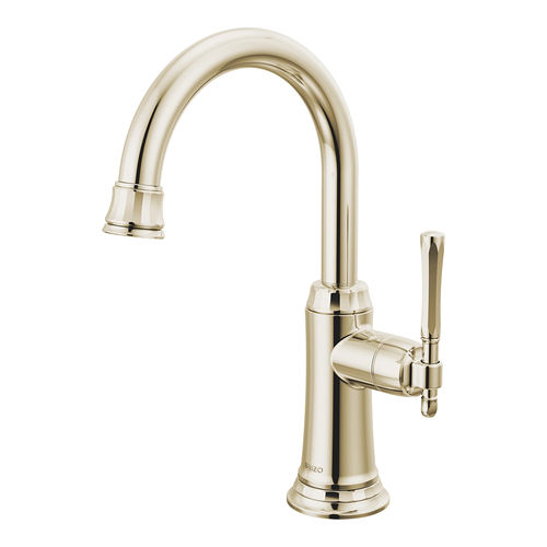 Brizo Tulham One Handle Beverage Faucet, Polished Nickel - 61358LF-C-PN
