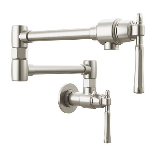 Brizo Tulham Wall-Mount Pot Filler Faucet, Stainless Steel - 62858LF-SS