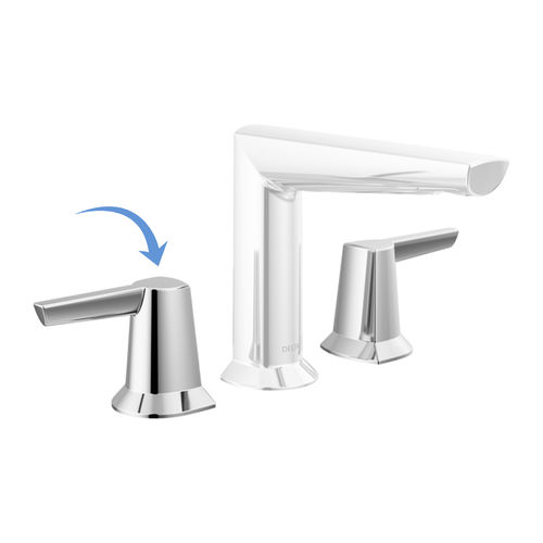 Delta RP101730BL Galeon Two-Handle Widespread Lavatory Handle Kit, Matte Black