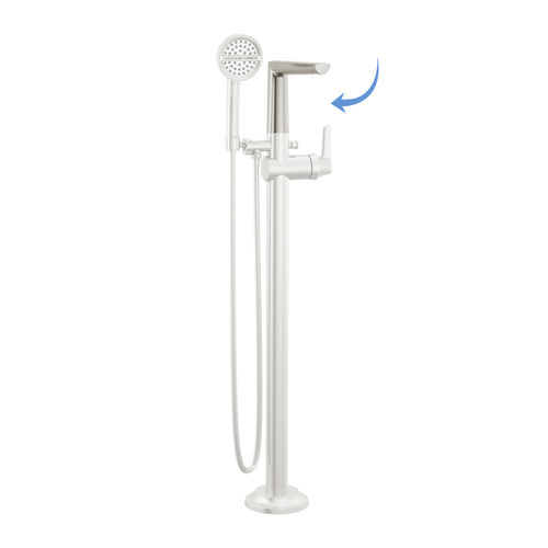 Delta RP101756SSPR Galeon Floor Mount Tub Filler Spout, Stainless