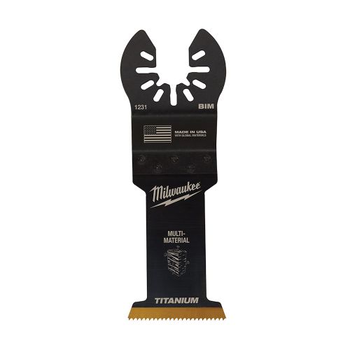 Milwaukee 3-Pack Universal Fit OPEN-LOK 1-3/8" Titanium Enhanced Bi-Metal Oscillating Multi-Tool Blades - 49-25-1233 