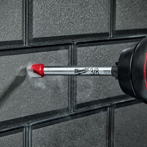 Milwaukee 5/16" Carbide Tipped Glass and Tile Drill Bit with 3/16" 3-Flat Shank - 48-20-8983