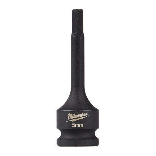 Milwaukee SHOCKWAVE Lineman's 3/8" Square Drive 5mm Hex Bit Socket - 49-66-5155
