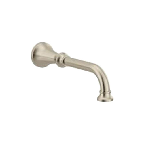 Moen Colinet Wall Mounted Brushed Nickel Non-Diverter Tub Spout, 10-1/16 Spout Reach, Metal Construction - TFS5001BN