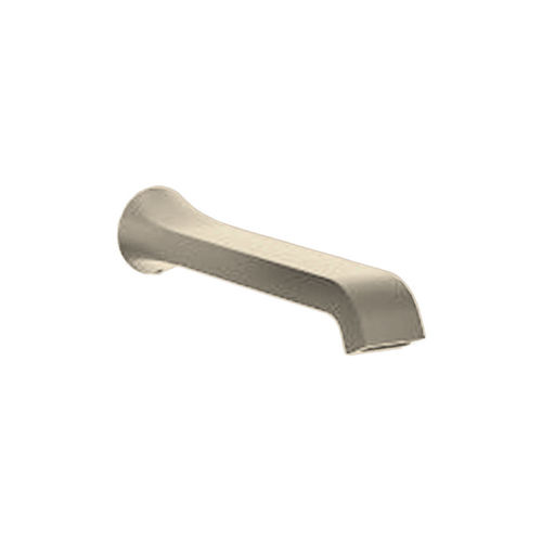 Moen Genta Wall Mounted Brushed Nickel Non-Diverter Tub Spout, 1/2-inch Connection Size, M-PACT Valve System - TF3901BN