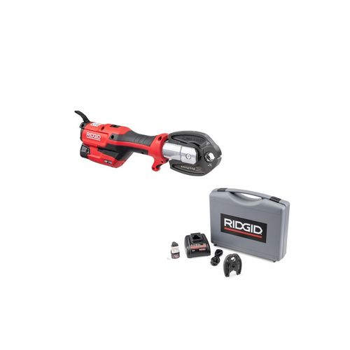 Ridgid RP 115 Mini Press Tool w/ Battery, 1/2" and 3/4" ProPress Jaws (72553)