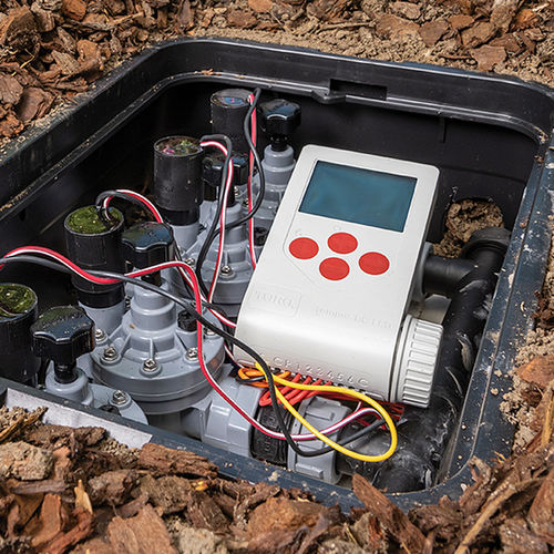 Toro Tempus DC 4-Station Battery-Operated Sprinkler Controller w/ LCD Screen, TEMP-4-DC-L