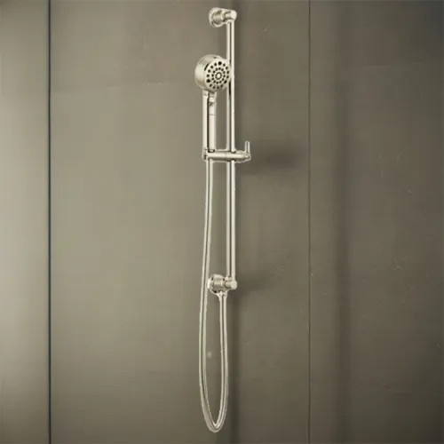 Brizo Invari Multi-Function Hand Shower with Slidebar, H2OKinetic, WaterSense, 1.75 GPM, Brilliance Polished Nickel - 88776-PN