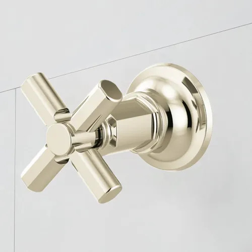 Brizo Invari Sensori Volume Control Trim with Cross Handle, Brilliance Polished Nickel - T66678-PN